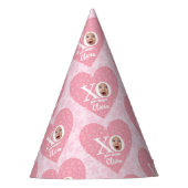 Gepersonaliseerde grappige baby gezicht verjaardag feesthoedjes (Voorkant)