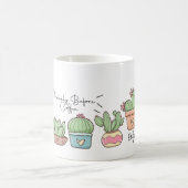 gepersonaliseerde grappige cactus met aangepaste n koffiemok (Center)
