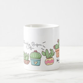gepersonaliseerde grappige cactus met aangepaste n koffiemok
