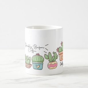gepersonaliseerde grappige cactus met aangepaste n koffiemok