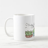 gepersonaliseerde grappige cactus met aangepaste n koffiemok (Links)