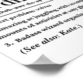 Gepersonaliseerde Grappige Chaos Coördinator Defin Poster (Hoek)