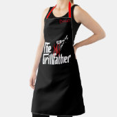 Gepersonaliseerde Grappige Chef Grill Vader Mannen Schort (Insitu)