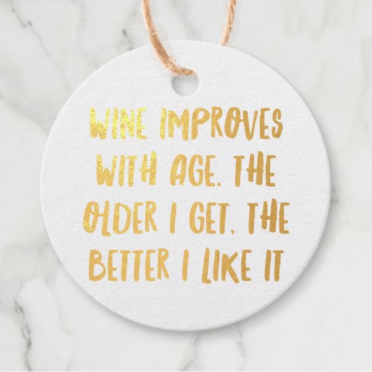 Gepersonaliseerde grappige citaten voor de wijnbar bedankjes labels (Voorkant)