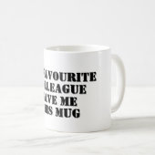 Gepersonaliseerde Grappige Collega Gift Secret San Koffiemok (Voorkant rechts)