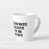 Gepersonaliseerde Grappige Collega Gift Secret San Latte Mok (Rechterhoek)