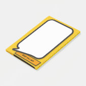 Gepersonaliseerde Grappige Comic Book Speech Bubbl Post-it® Notes (Schuin)