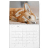 Gepersonaliseerde Grappige Corgi Hond Pet Fotokale Kalender (Jan 2027)