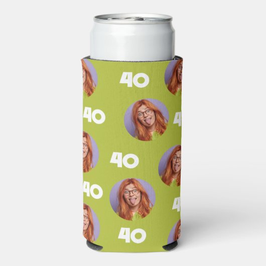 Gepersonaliseerde Grappige Custom Verjaardagsfeest Seltzer Blikjeskoeler (Seltzer Achterkant)