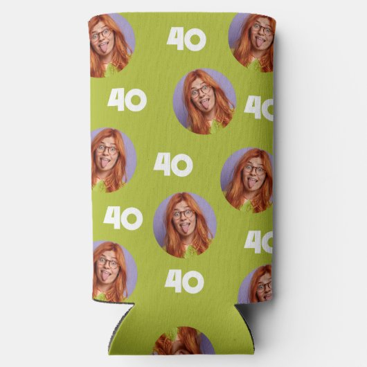 Gepersonaliseerde Grappige Custom Verjaardagsfeest Seltzer Blikjeskoeler (Achterkant)