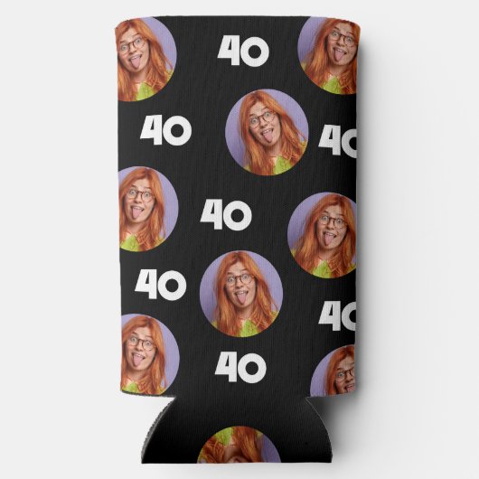 Gepersonaliseerde Grappige Custom Verjaardagsfeest Seltzer Blikjeskoeler (Achterkant)