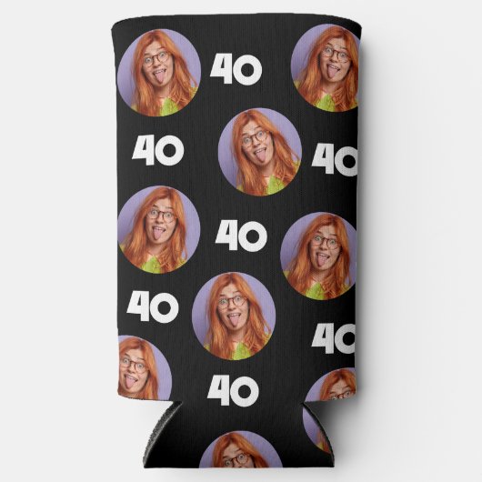 Gepersonaliseerde Grappige Custom Verjaardagsfeest Seltzer Blikjeskoeler (Voorkant)