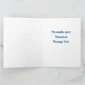 Gepersonaliseerde Grappige Doodle Hond Tan Hanukka Kaart (Binnen)