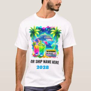 Gepersonaliseerde Grappige Drink Pakket Cruise T-s T-shirt