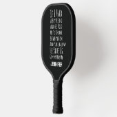 Gepersonaliseerde Grappige Enkele Vrouwen Pickleball Paddle (Links)