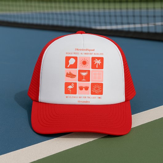 Gepersonaliseerde Grappige Gepensioneerde Squad Pi Trucker Pet