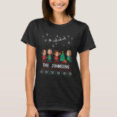 Gepersonaliseerde Grappige Gezichtsfoto Kerst Elf  T-shirt (Voorkant)