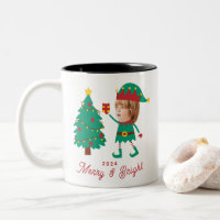 Gepersonaliseerde Grappige Gezichtsfoto Kerst Elf