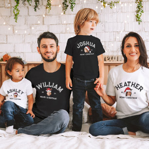 Gepersonaliseerde Grappige Gezichtsfoto Kerstman H T-shirt