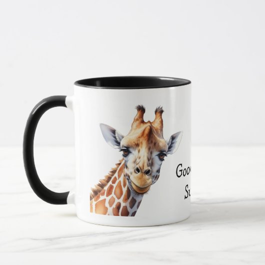 Gepersonaliseerde Grappige Giraffe Lover's Mok (Links)