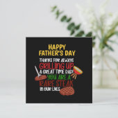 Gepersonaliseerde Grappige Grill Chef Daddy Kaart (Staand voorkant)