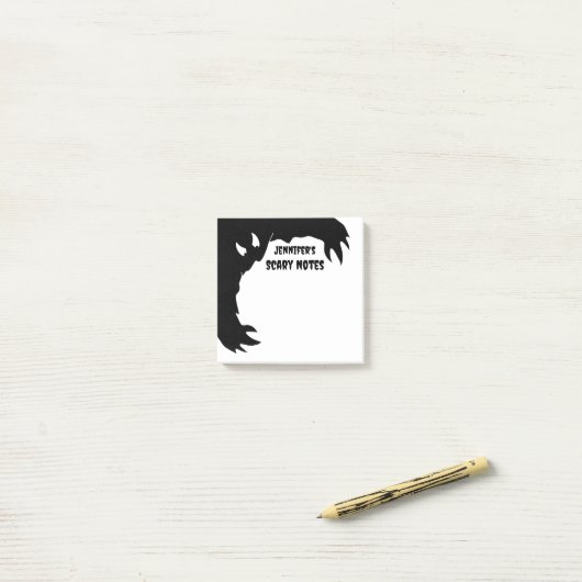 Gepersonaliseerde Grappige Halloween Enge Notities Post-it® Notes (Op bureau)
