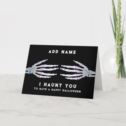 Gepersonaliseerde Grappige Halloween Kaart (Voorkant)