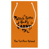 Gepersonaliseerde Grappige Halloween Party/Gift Ba Klein Cadeauzakje (Achterkant)
