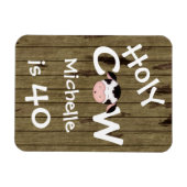 Gepersonaliseerde grappige Heilige Koe 40e Humoure Magneet (Horizontaal)