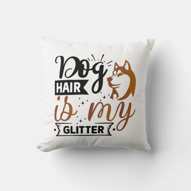 Gepersonaliseerde Grappige Hond Quote Design Kussen (Voorkant)