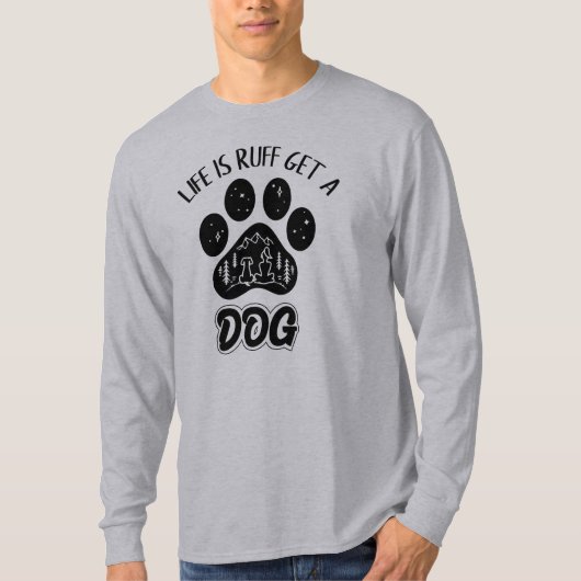 Gepersonaliseerde Grappige Hond Quote Design T-shirt (Voorkant)