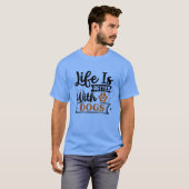 Gepersonaliseerde Grappige Hond Quote Design T-shirt (Voorkant volledig)