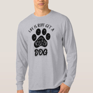 Gepersonaliseerde grappige honden citaten ontwerpe t-shirt