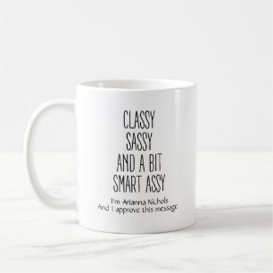 Gepersonaliseerde Grappige Humor Trendy Classic Mo Koffiemok