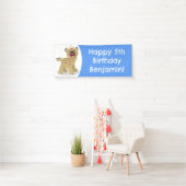 Gepersonaliseerde grappige hyena lachen cartoon ve spandoek (Insitu)