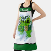 Gepersonaliseerde Grappige Ierse Bierliefhebber Vr Schort (Insitu)