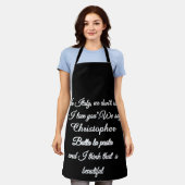 Gepersonaliseerde grappige Italiaanse quote "Butta Schort (Gedragen)