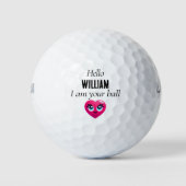 Gepersonaliseerde Grappige Joke Verloren Golfballe Golfballen (Voorkant)