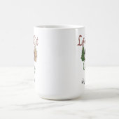 Gepersonaliseerde grappige kerst koffie gezegde koffiemok (Center)