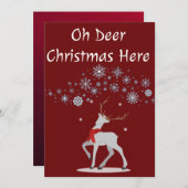 Gepersonaliseerde grappige kerstkaart (Voorkant / Achterkant)