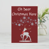 Gepersonaliseerde grappige kerstkaart (Staand voorkant)