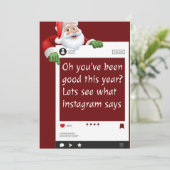 Gepersonaliseerde grappige kerstkaart (Staand voorkant)