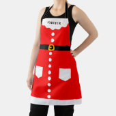 Gepersonaliseerde Grappige Kerstman Kostuum Kerstm Schort (Insitu)