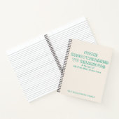 Gepersonaliseerde Grappige Kinderquotes Geheugen O Notitieboek (Binnen)