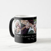 Gepersonaliseerde Grappige Liefde Quote 4 Fotocoll Magische Mok (Voorkant links)