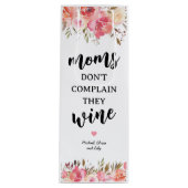 Gepersonaliseerde grappige moeder wijn cadeautas (Voorkant)