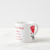 Gepersonaliseerde grappige moederdag espresso kop (Voorkant rechts)