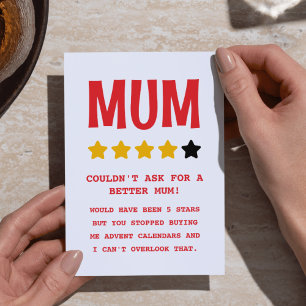 Gepersonaliseerde Grappige Moederdag Kaart voor Mu