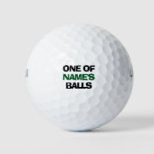 Gepersonaliseerde grappige naam golfballen (Voorkant)
