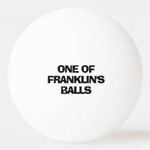 Gepersonaliseerde grappige naam pingpongbal